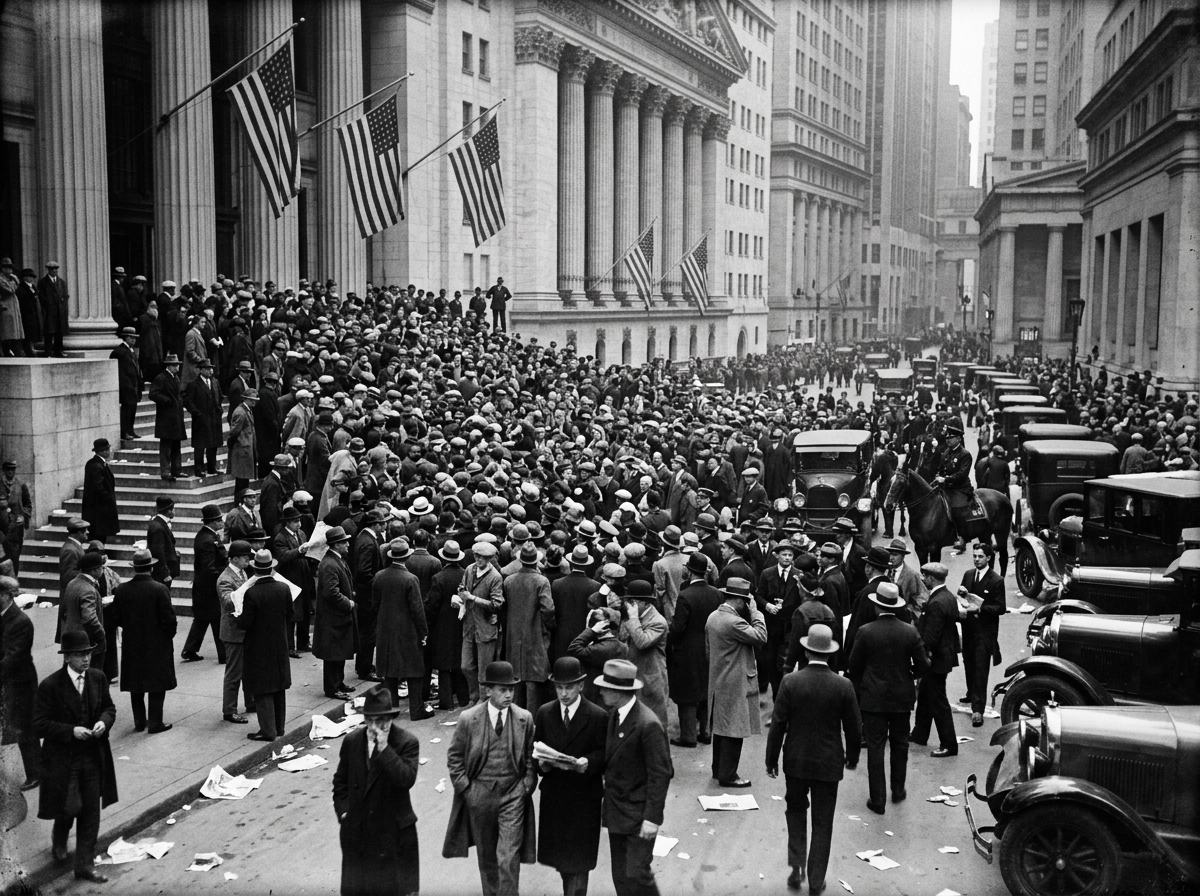 Paniek bij de beurs van New York